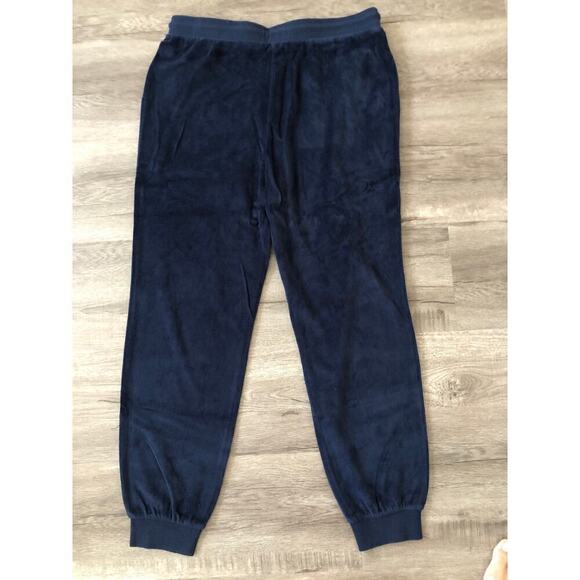 Marine Layer Moonlight Velour Joggers Drawstring Waist Sweatpants Navy NWT L - Picture 4 of 8